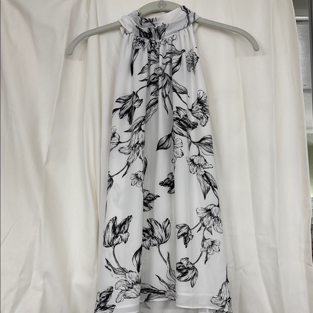 White House Black Market Floral Halter Top